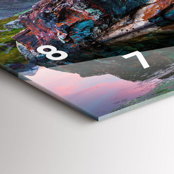 Horizontale Uhr mit motiv Stellisee Matterhorn