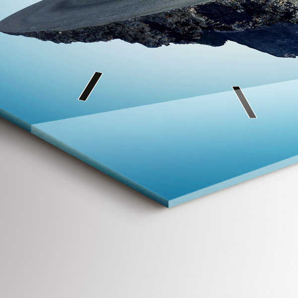 Horizontale Uhr Fliegende Insel