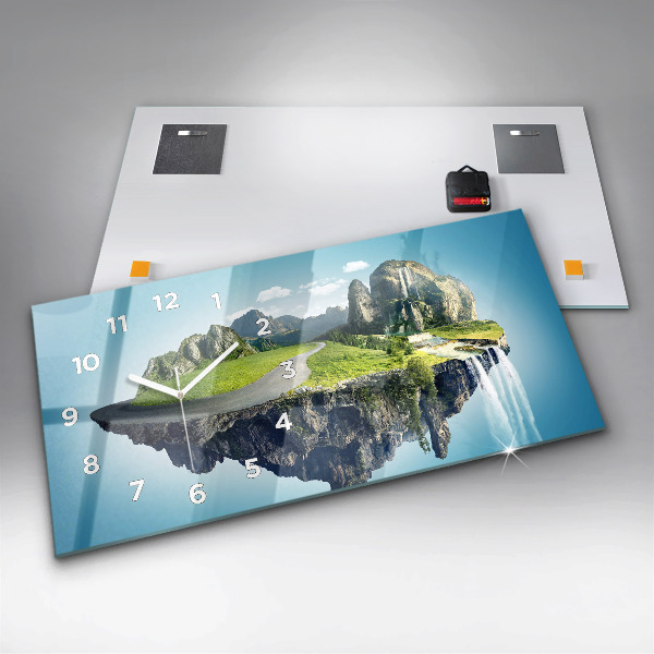 Horizontale Uhr Fliegende Insel