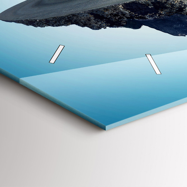 Horizontale Uhr Fliegende Insel