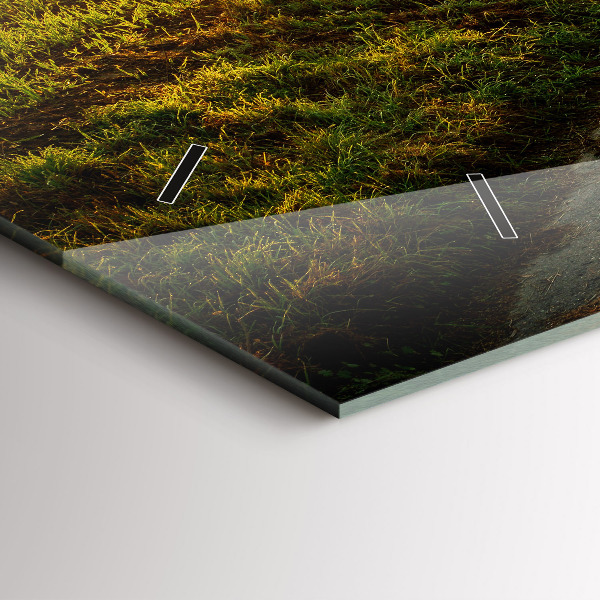 Horizontale Uhr Nebel bei Sonnenaufgang