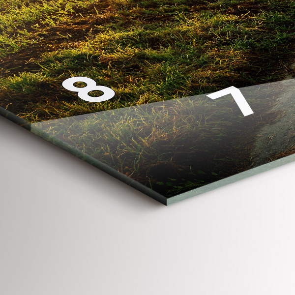 Horizontale Uhr Nebel bei Sonnenaufgang