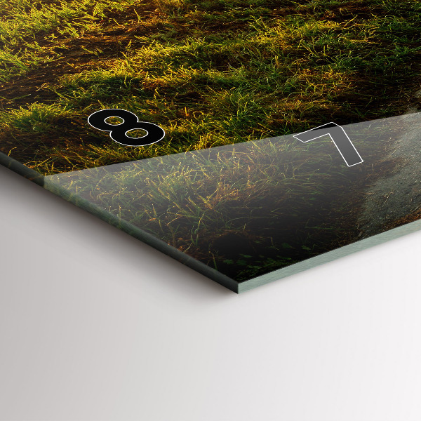 Horizontale Uhr Nebel bei Sonnenaufgang