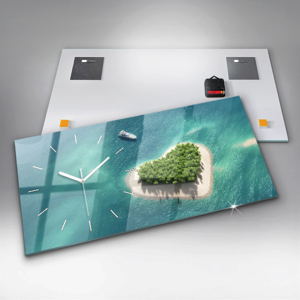 Horizontale Uhr Herzinsel