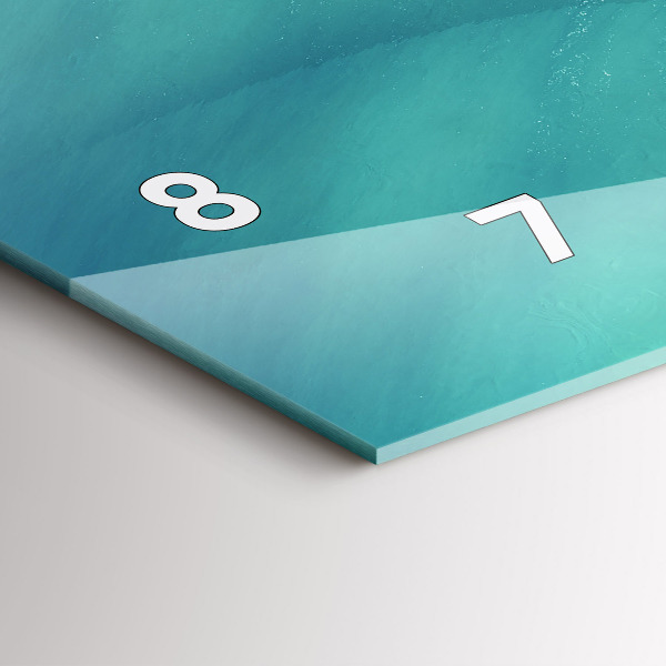 Horizontale Uhr Herzinsel