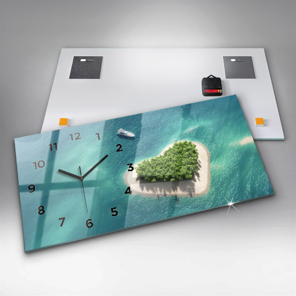 Horizontale Uhr Herzinsel