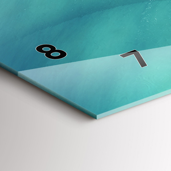 Horizontale Uhr Herzinsel