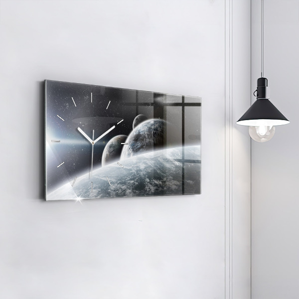 Horizontale Uhr mit motiv Kosmos Planeten