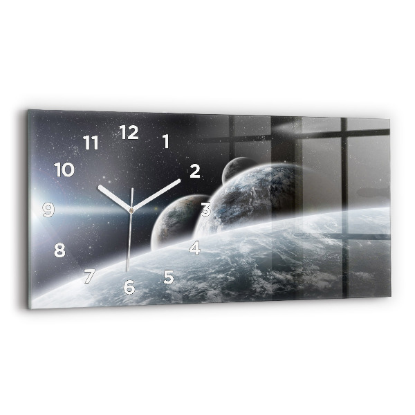 Horizontale Uhr mit motiv Kosmos Planeten