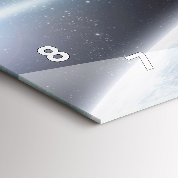 Horizontale Uhr mit motiv Kosmos Planeten
