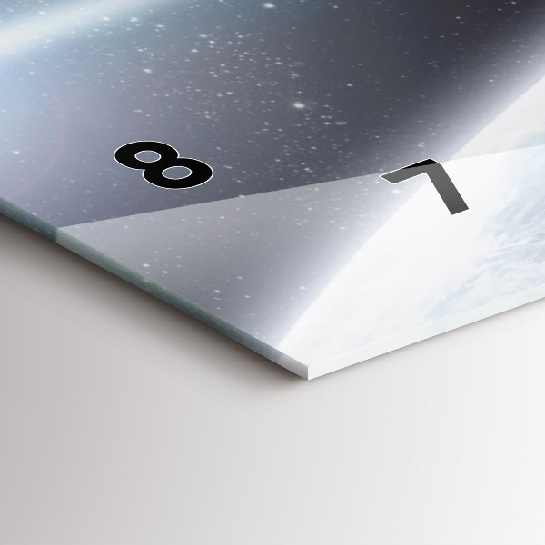 Horizontale Uhr mit motiv Kosmos Planeten