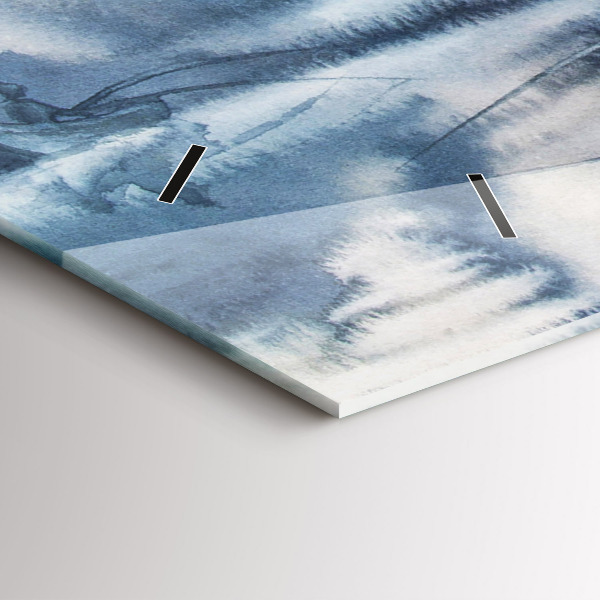 Horizontale Uhr Fischer auf einem See