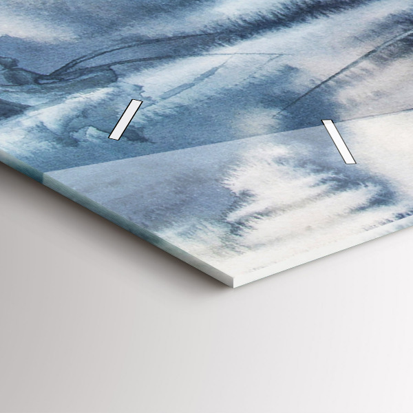 Horizontale Uhr Fischer auf einem See