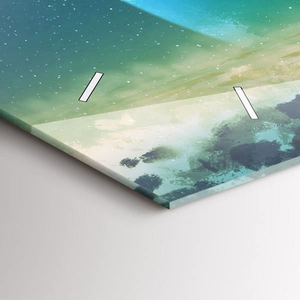 Horizontale Uhr mit motiv Mann auf dem Mond