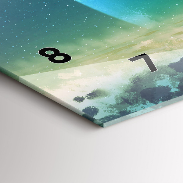 Horizontale Uhr mit motiv Mann auf dem Mond