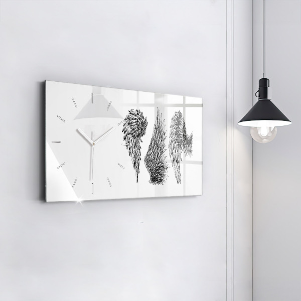 Horizontale Uhr mit motiv Flügel eines Engels