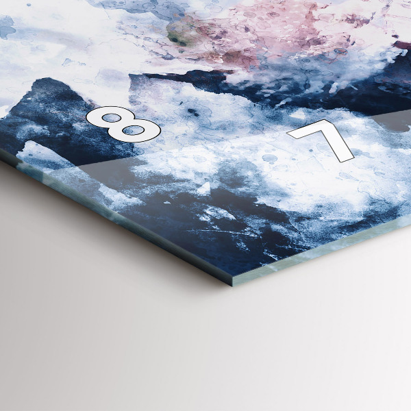 Horizontale Uhr Abstrakte Bergketten