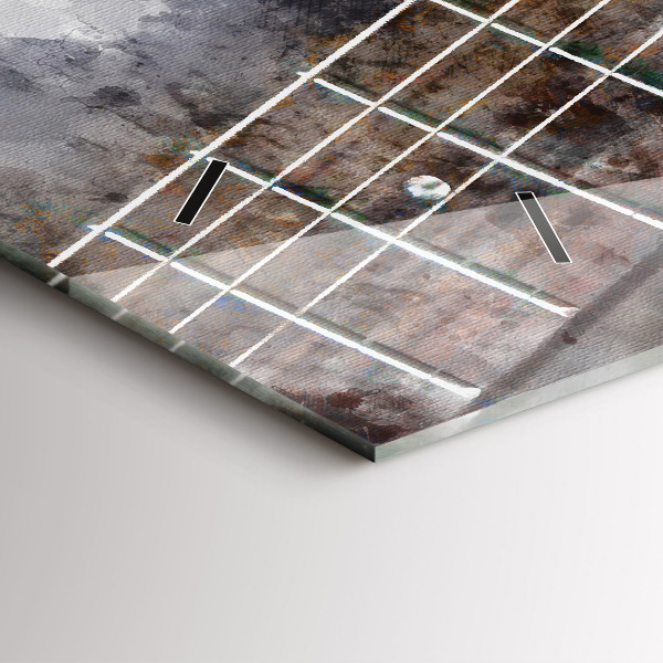 Horizontale Uhr mit motiv Gitarre