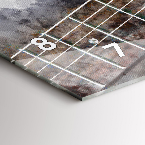 Horizontale Uhr mit motiv Gitarre