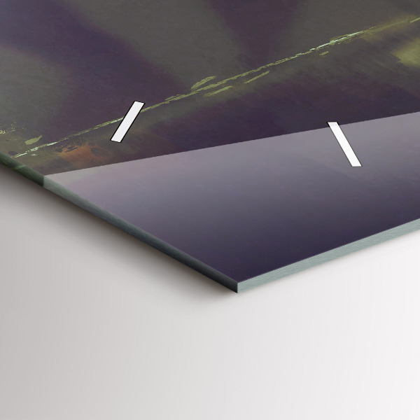 Horizontale Uhr mit motiv Menschen mit Regenschirmen