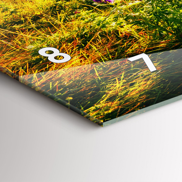 Horizontale Uhr mit motiv Lavendelwiese