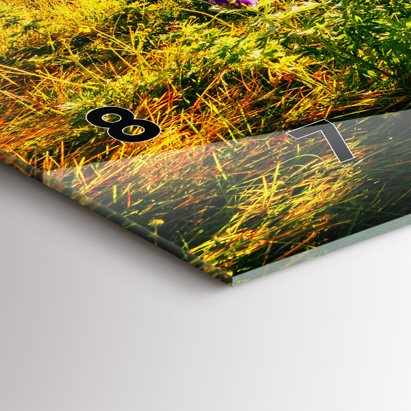 Horizontale Uhr mit motiv Lavendelwiese