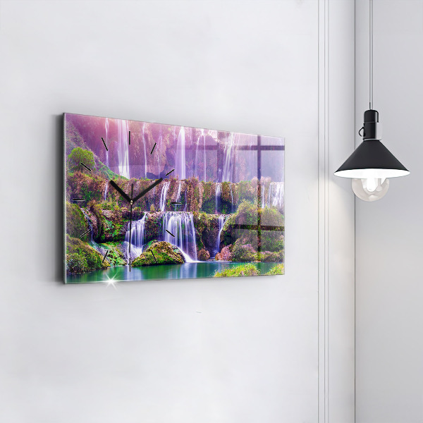 Horizontale Uhr Jiulong-Wasserfall China