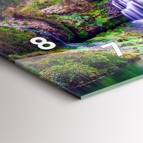 Horizontale Uhr Jiulong-Wasserfall China