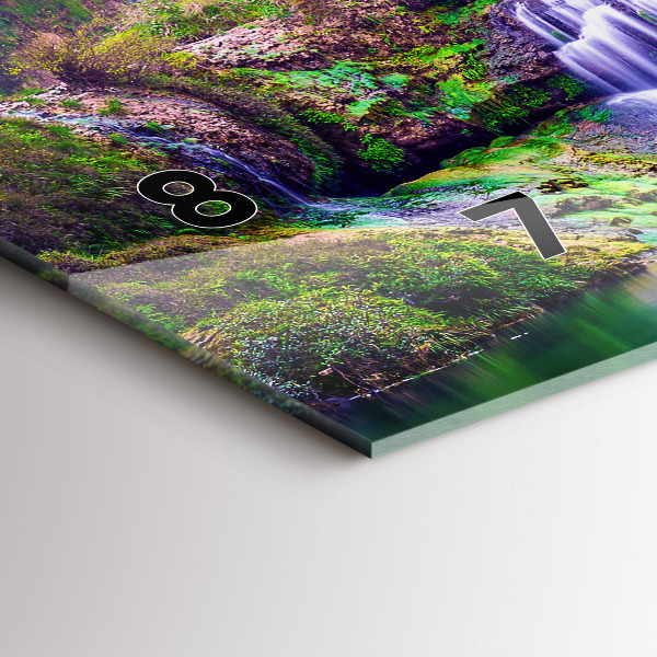 Horizontale Uhr Jiulong-Wasserfall China