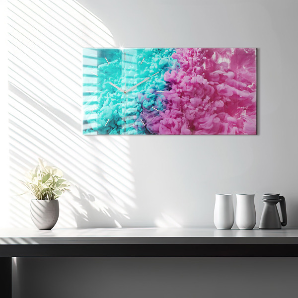 Horizontale Uhr mit motiv Moderne Kunst - Flecken