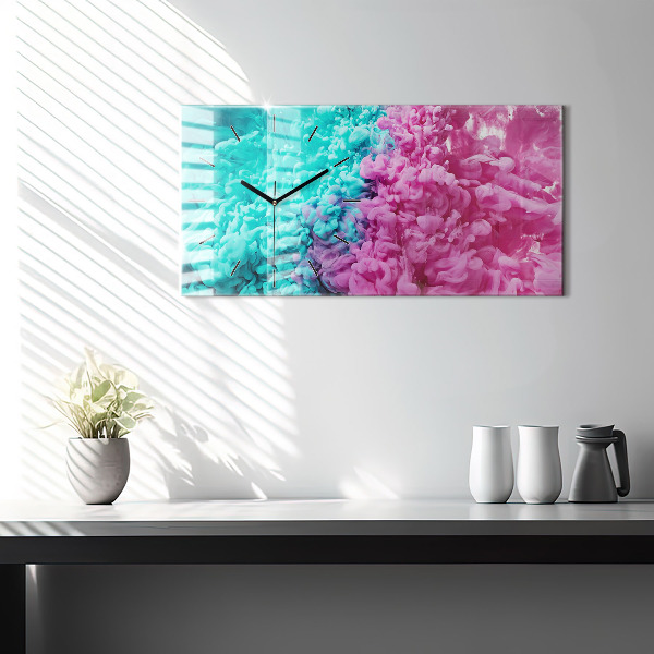 Horizontale Uhr mit motiv Moderne Kunst - Flecken