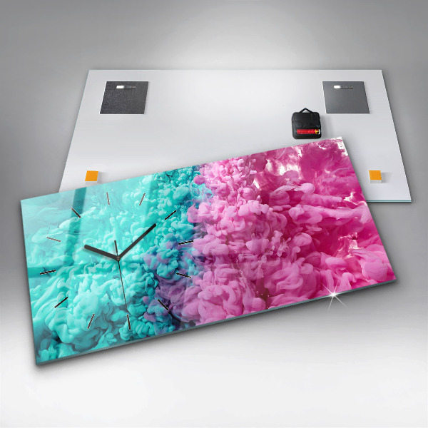 Horizontale Uhr mit motiv Moderne Kunst - Flecken