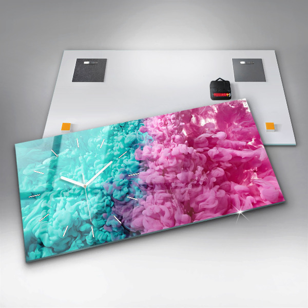 Horizontale Uhr mit motiv Moderne Kunst - Flecken