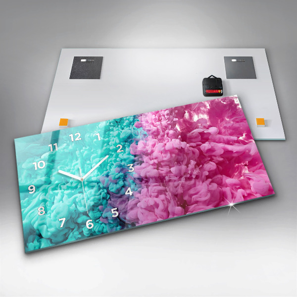 Horizontale Uhr mit motiv Moderne Kunst - Flecken