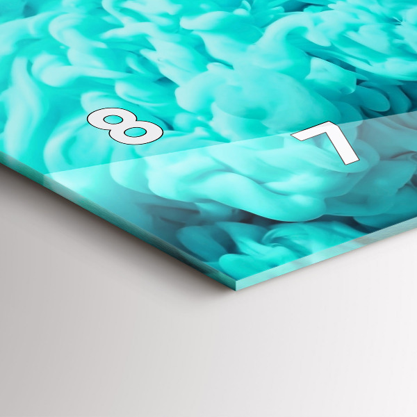 Horizontale Uhr mit motiv Moderne Kunst - Flecken