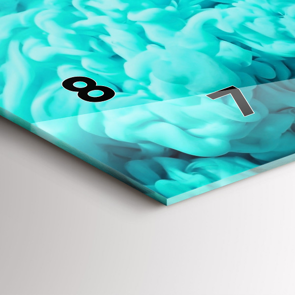 Horizontale Uhr mit motiv Moderne Kunst - Flecken