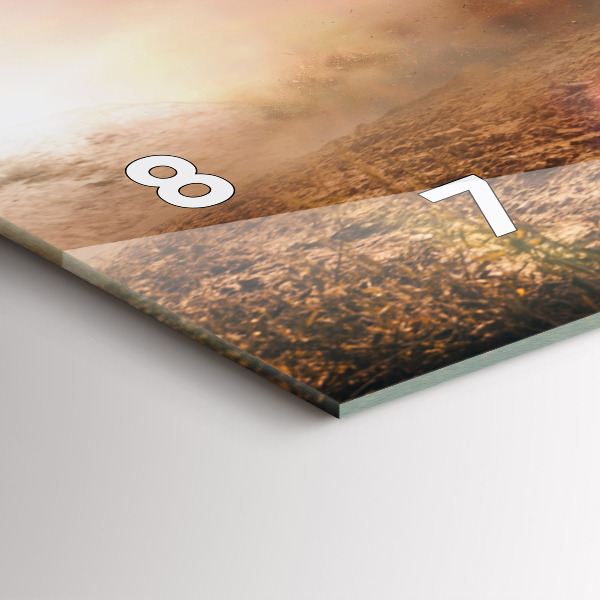 Horizontale Uhr mit motiv Mann auf Motorrad