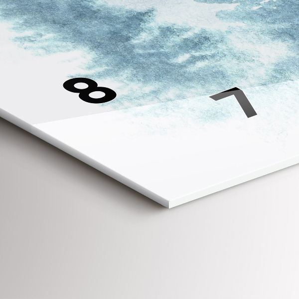 Horizontale Uhr mit motiv Winterlicher Wald