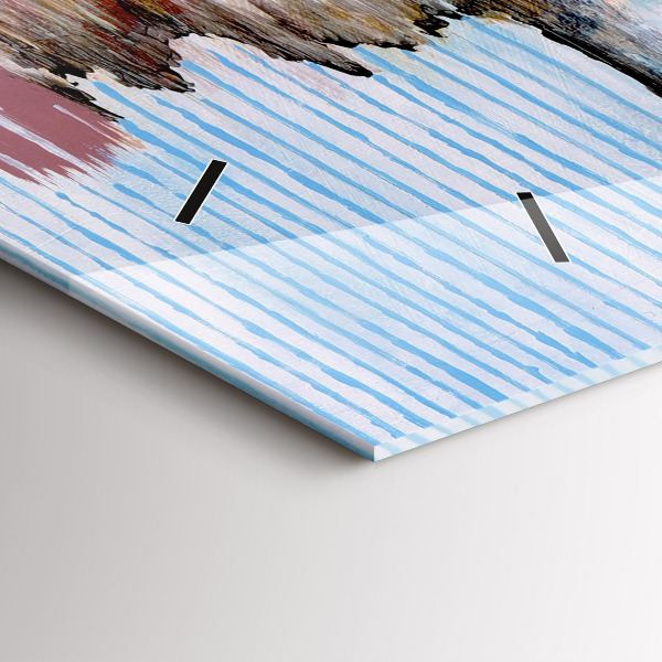 Horizontale Uhr Abstraktion