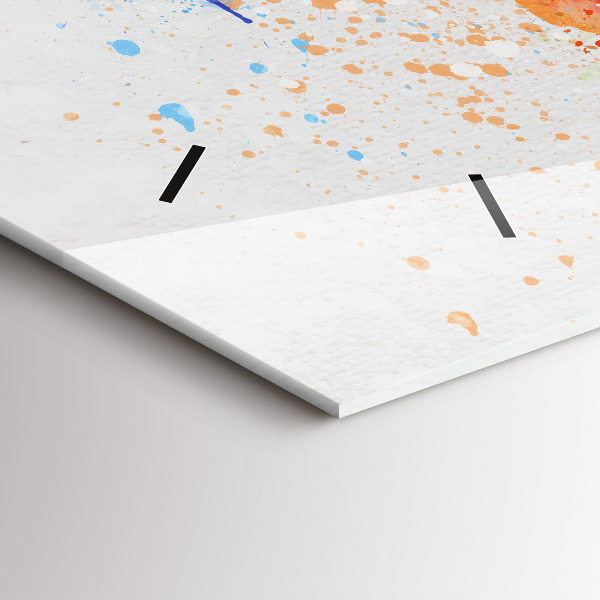 Horizontale Uhr Weltkarte auf Papier