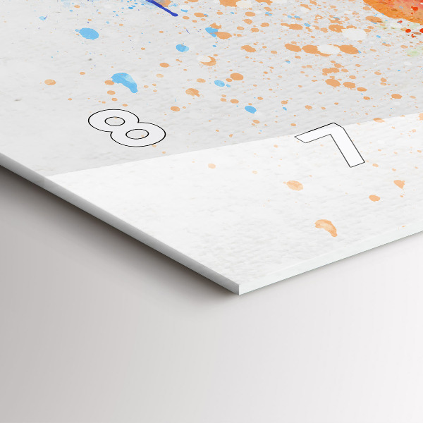 Horizontale Uhr Weltkarte auf Papier