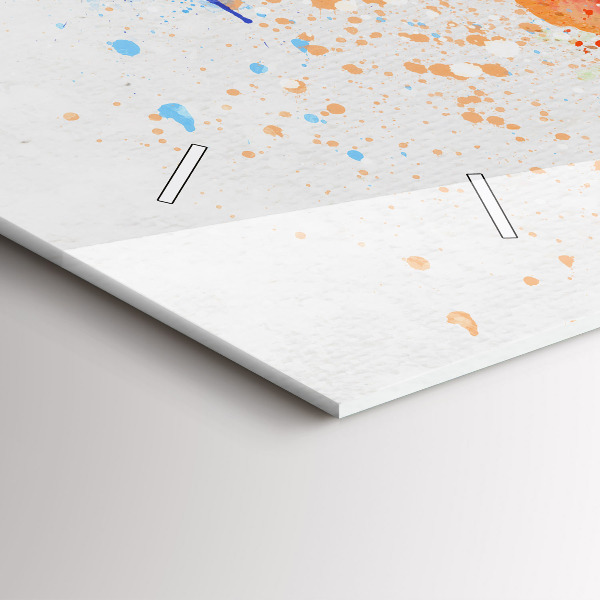 Horizontale Uhr Weltkarte auf Papier