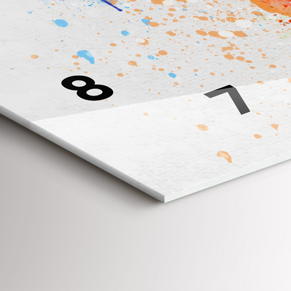 Horizontale Uhr Weltkarte auf Papier