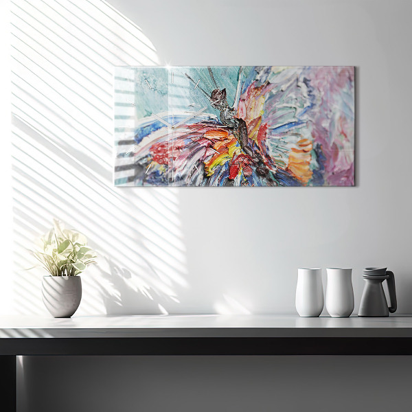 Horizontale Uhr mit motiv Fragment eines Ölgemäldes