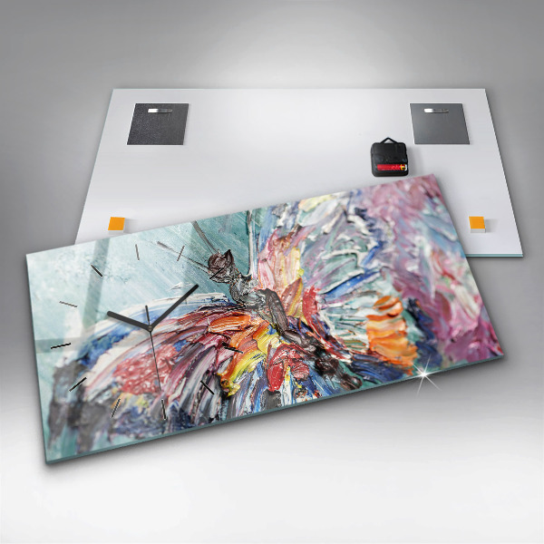 Horizontale Uhr mit motiv Fragment eines Ölgemäldes