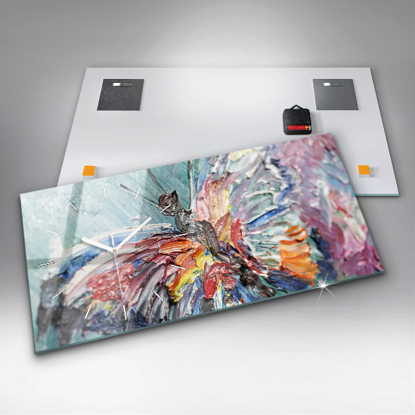 Horizontale Uhr mit motiv Fragment eines Ölgemäldes