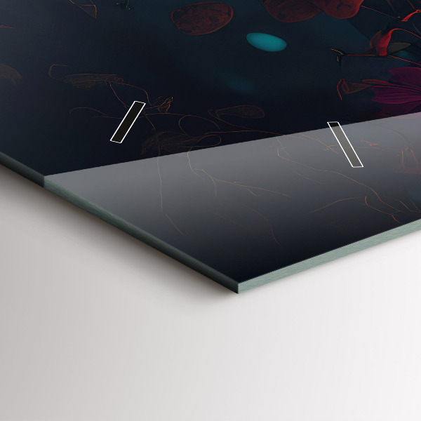 Horizontale Uhr Wald und Zauberpilze