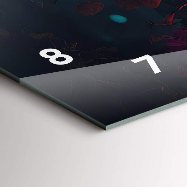 Horizontale Uhr Wald und Zauberpilze