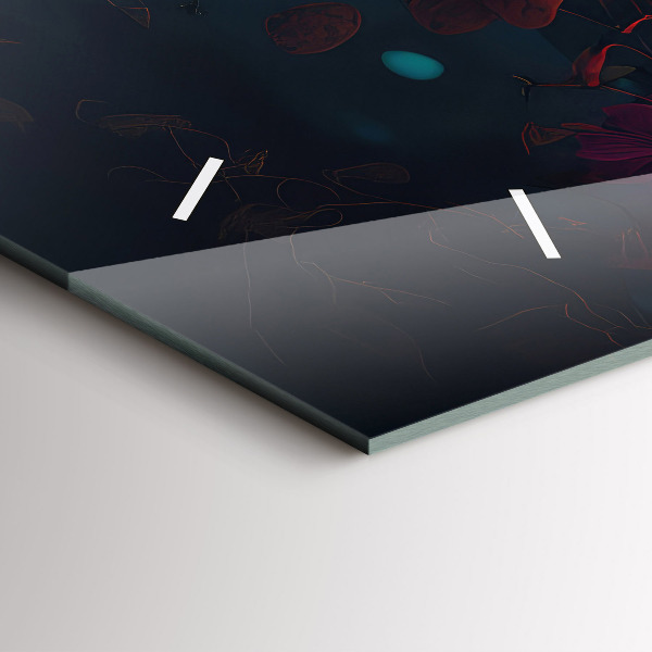 Horizontale Uhr Wald und Zauberpilze