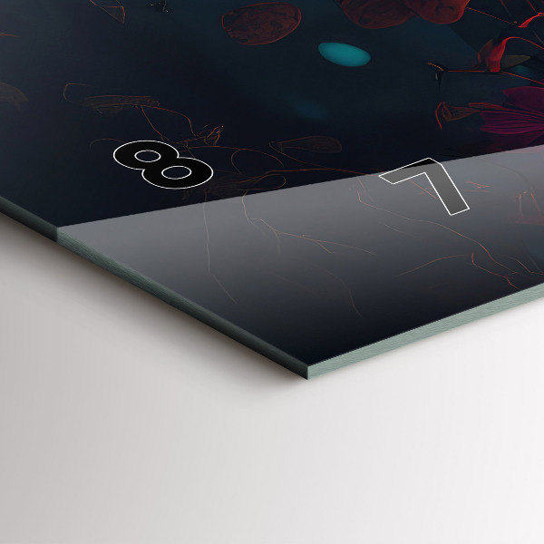 Horizontale Uhr Wald und Zauberpilze